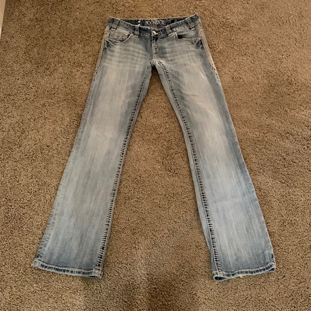 Rock and roll denim low rise bootcut jeans size 26x34
